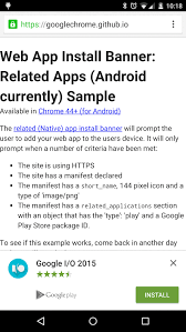 Let's build an android webview application. Chrome For Android Beta 43 Introduces Install Banners For Native Apps 9to5google