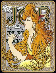 Job By Alphonse Mucha Limited To 100 Prints Each Print Is Hand Numbered The Image Is Printed On Mold Art Nouveau Poster Mucha Art Art Nouveau Illustration