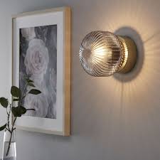 Solklint Wandleuchte Fur Festinstallation Messing Klarglas Grau Ikea Deutschland Wandleuchte Wandlampen Lampe