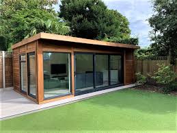 Garden Rooms Bakers Timber Buildings In 2020 Summer House Garden Hot Tub Garden Building A Shed Base