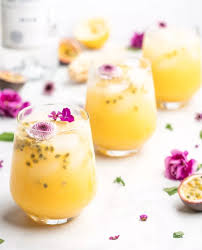 Passion Fruit And Gin Fizz Cocktail Food Duchess Recipe Gin Fizz Cocktail Passion Fruit Juice Passion Fruit Sorbet