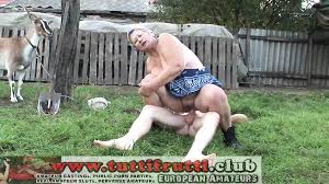 Euro Granny fucked on the farm