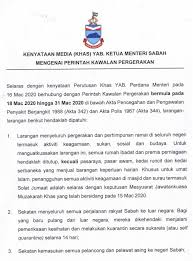 Pada 30 julai juga beliau selaku ketua menteri datuk seri mohd shafie apdal berkata. Alamat Pejabat Ketua Menteri Sabah Jabatan Penerangan Negeri Sabah Twitterren Panduan Kebenaran Masuk Ke Negeri Sabah Dari Negeri Sarawak Melalui Jalan Darat Essential Services Sumber Pejabat Hal Ehwal Dalam Negeri Dan