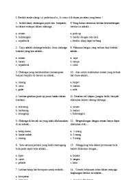 Soal uas pjok/penjaskes sd kelas 1,2,3,4,5,6 semester 1 (kelas 1. Top Pdf Soal Uas Pjok Kelas 1 Semester 2 123dok Com