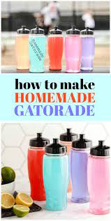 How To Make Homemade Gatorade Recipe Homemade Gatorade Sports Drink Recipe Gatorade