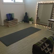 My At Home Yoga Room Meditation Room Ripped Up Carpets Painted Walls Installed So Me Uberhaus Hardwood V Home Yoga Room Gym Room At Home Meditation Rooms