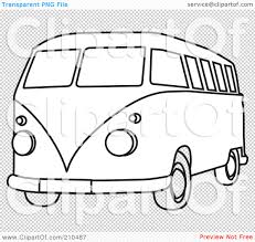 Camping coloring page camper roasting marshmallows preschool items pages. Royalty Free Rf Clipart Illustration Of A Black And White Coloring Page Outline Of A Hippie Bus Van By Rosie Piter 210487