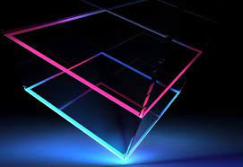 Cube Neon Blue Light Stars Wonderful Hd Wallpaper Hd Wallpaper Neon Blue Hd Wallpapers 3d
