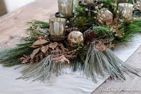 How To Make A Mercury Glass Holiday Centerpiece That Pops Holiday Centerpieces Diy Candle Centerpieces Christmas Candle Centerpiece