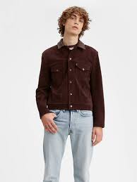 Shop for the latest fashion clothing and trends for women's, men's and kids' at river island. 1960 S Suede Trucker Jacket Brown Levi S Us
