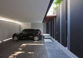 Modern Mansion In Singapore By Aad Architecture Parking Design Car Porch Design Modern Mansion