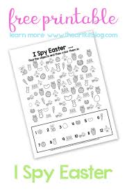 Make sure that the work is done neatly, and it is not forced. I Spy Easter Edition Free Printable The Art Kit
