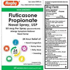 Rugby Fluticasone Propionate Glucocorticoid 50 Mcg Nasal Spray Is A Corticosteroid That Is Used To Treat The Symptoms Of Nasal Spray Nasal Congestion Flonase