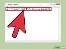 Linking to anchors is very similar to normal links. How To Link Within A Page Using Html 8 Steps With Pictures