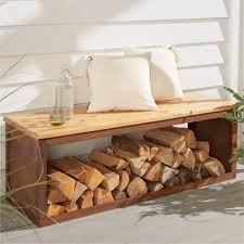 Vidaxl sitzbank massives altholz handarbeit vintage bank holzbank. Outdoor Bank Mit Stauraum Suomi Handgefertigt Rustikal Metall Holz