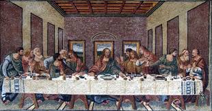 Leonardo Da Vinci Last Supper Reproduction Mosaic Leonardo Da Vinci Da Vinci Last Supper Mosaic Art
