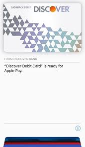 Discover is a credit card brand issued primarily in the united states. Discover Cashback Debit Cards Now Work With Apple Pay Macrumors
