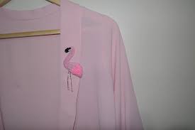 Alli Turna Kusu Yaka Ignesi Filamingo Brooch Urunler Kusu