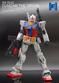 Custom Build Mg 1 100 Rx 78 02 Gundam The Origin Ver Gundam Custom Gundam Gundam Model