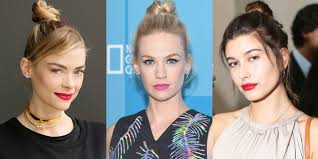 A top knot bun is stylish hairstyle made from winding your hair in a bun on the top of your head. The Top Knot Is Back Celebrity Hair Trends