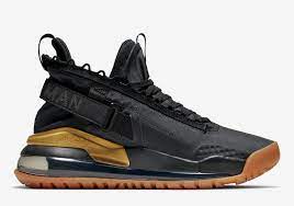 The shoe features nike's latest air innovation, 720, along. Jordan Proto Max Black Gold Release Info Sneakernews Om