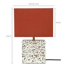 Square Terrazzo Table Lamp