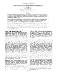 United nations as it is known today is the continuance of the league of nation. Pdf A Practical Approach To The Introductory Political Science Statistics Course Freddy Fernandes Academia Edu