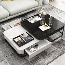 2 Pcs Coffee Table Tv Cabinet Set After The Modern Minimalist Ins Light Luxury Small Apartment Creative Cof In 2020 Creative Coffee Table Coffee Table Small Apartments