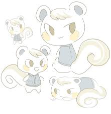 Black And White Squirrel Animal Crossing Cute Marshal Drawings Marshal Animal Crossing Animal Crossing Fan Art Animal Crossing Game