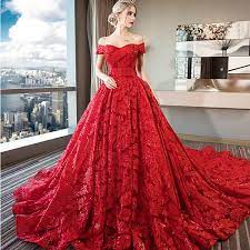 We found 22233 items of. Luxury Retro Wedding Dresses Red Sweetheart Tiered Appliques Stunning Chapel Train Lace Bridal Dress Romantic Ball Gowns Wish