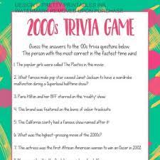 An update to google's expansive fact database has augmented its ability to answer questions about animals, plants, and more. Virtual Girls Night Games 90s And 2000s Trivia Girls Night Etsy