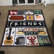 Friends bowl cozy friends tv show microwavable soup bowl holders reversible heat bowls protectors friends reunion gifts set of 2 housewarming gift friends tv show gifts 4.8 out of 5 stars 27 $13.59 $ 13. Friends Themed Cal Blanket Bobble Crochet Crochet Blanket Designs Pixel Crochet Blanket