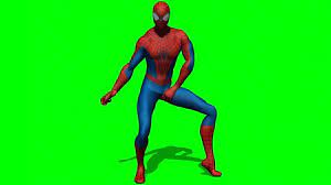 Spiderman Dancing Green Screen Royalty Free Gambar Bergerak Orang Lucu Lucu