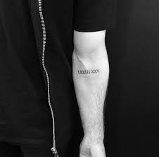 Roman numeral tattoos for men ideas and designs for guys. Forearm Numbers By Jon Boy Tattoos Roman Numeral Tattoos Number Tattoos