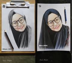 Melukis Menggunakan Pensil Warna Seri 1 Oleh Arul Kage Roni Art Pensil Warna Seni Lukisan Wajah