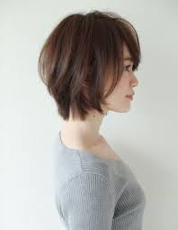大人可愛いひし形シルエットショートボブ sy 566 ヘアカタログ 髪型 ヘアスタイル afloat アフロート 表参道 銀座 名古屋の美容室 美容院 ヘアカット レイヤーカットヘア ショートボブ