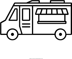 Here is a free coloring page of truck. Food Truck Coloring Page Food Truck Drawing Simple 1000x1000 Png Clipart Download