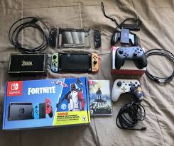 In this video i show what is in the nintendo switch. Slightly Used Nintendo Switch Console Fortnite Edition Bundle Nintendo Switch Fortnite Console