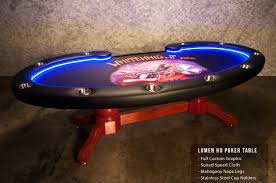 The Lumen Hd Poker Table Is The Perfect Poker Table To Show Off Your Rock N Roll Side Custom Graphics Are No Problem Here Poker Table Doubledown Casino Poker