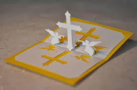 Paste the two trees on the surface of the card. Christian Cross Pop Up Card Creative Pop Up Cards