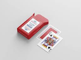 Magic marked deck and marked cards for three different reading system. Free Playing Card Mockup Mockuptree