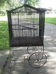 Awesome Vintage Wrought Iron Custom Bird Cage Functional Bird Cage Decor Antique Bird Cages Bird Cage