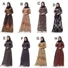6 model gamis batik pilihan. Gamis Batik Model Terbaru 2019 Modern Kombinasi Polos Syariah Syari Monalisa Brokat Pesta Shopee Indonesia