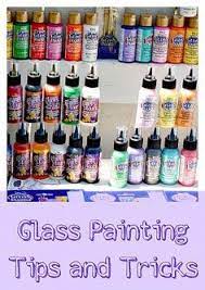 Gloss Enamels It 39 S Just Paint Here Are Some Great Tips And Tricks Painting Glassware Glass Bottle Crafts Glass Painting