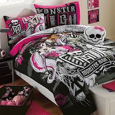 If you can't find a monster high bedding set that works for you, consider some options that will work with the theme, while not being monster high specific. Monster High Sketchy Ghouls Bedding Set Bed Bath Beyond