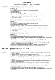 Business management analysts provide analytical services to companies to coordinate projects more efficiently and develop structured procedures. Commercial Operations Analyst Resume Samples Velvet Jobs