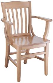 Beechwood Mountain Bsd 2a N Solid Beech Wood Arm Chair In Natural For Kitchen Dining Na Wood Arm Chair Transitional Dining Chairs Chair