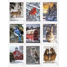 2021 Us Postal Christmas Stamps Usps 2021 Christmas Stamps Christmas Stamps