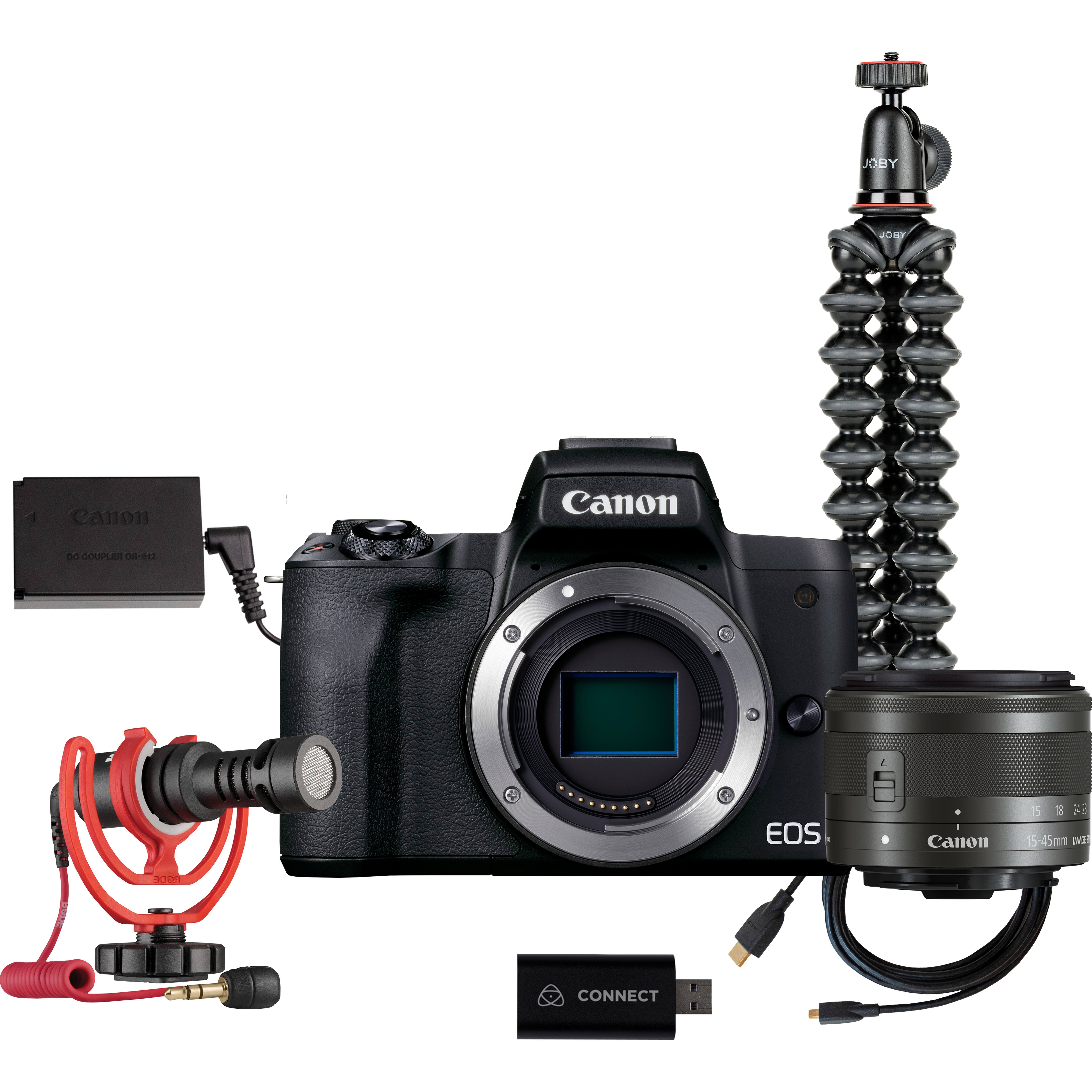 Canon EOS M50 Mark II Mirrorless Camera 15-45mm Lens
