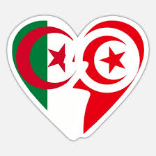 Nach der carte de l'algérie dressée au dépôt général de la guerre sous. Algerie Tunisie Autocollant Spreadshirt